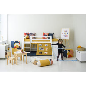 Hoppekids Qulitet betræk til madras - Autumn Yellow - 9 cm høj - Flere størrelser-Madras til juniorseng-Mammashop.dk