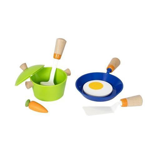 BRIO Sæt med køkkenudstyr FSC-Legemad i træ-Mammashop.dk