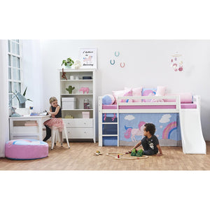 Hoppekids Forhæng til seng - Unicorn - Flere størrelser-Tekstil-Mammashop.dk