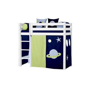 Hoppekids Forhæng til seng - Space - Flere størrelser-Tekstil-Mammashop.dk