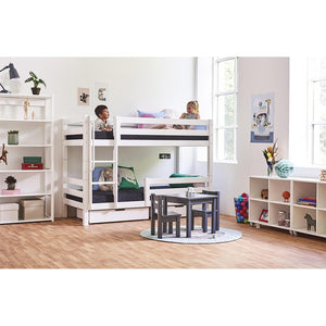 Hoppekids PREMIUM Køjeseng modul m/flexibel indlægsbund - Hvid - Flere størrelser-Tilbehør til seng-Mammashop.dk