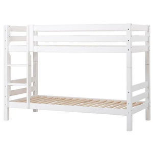 Hoppekids PREMIUM Køjeseng seng m. lige stige (150 cm høj) - Hvid - Flere størrelser-Køjeseng-Mammashop.dk