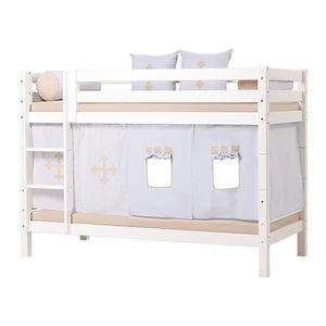 Hoppekids PREMIUM Køjeseng seng m. lige stige (150 cm høj) - Hvid - Flere størrelser-Køjeseng-Mammashop.dk