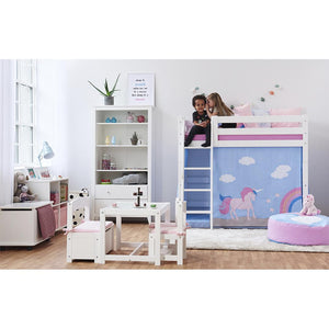Hoppekids PREMIUM Mellemhøj modul - Hvid - Flere størrelser-Tilbehør til seng-Mammashop.dk