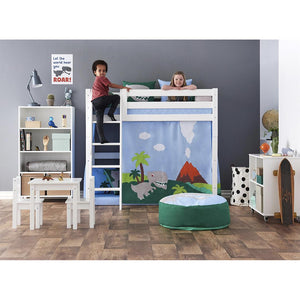 Hoppekids PREMIUM Mellemhøj modul - Hvid - Flere størrelser-Tilbehør til seng-Mammashop.dk