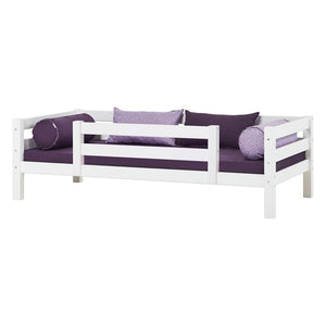 Hoppekids PREMIUM sofaseng m. ryglæn og 1/2 sengehest - Hvid - Flere størrelser-Juniorseng-Mammashop.dk