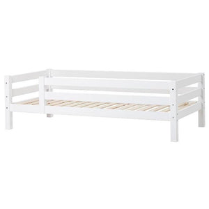 Hoppekids PREMIUM sofaseng m. ryglæn og sengehest - Hvid - Flere størrelser-Juniorseng-Mammashop.dk