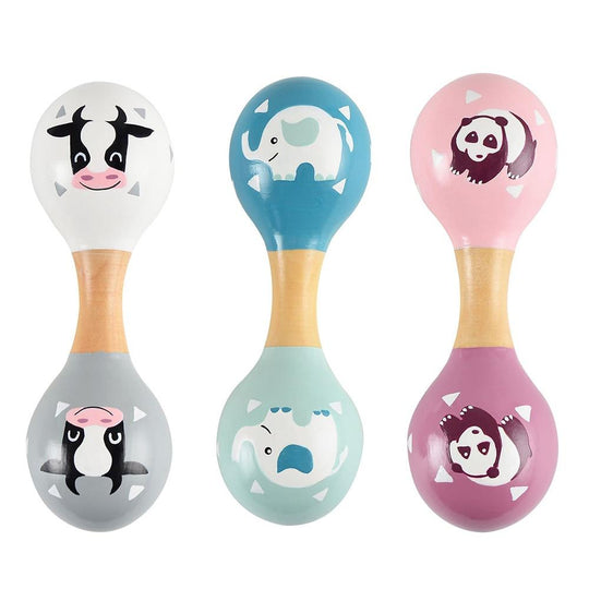 Magni - Maracas dobbelt m. dyr-Musikinstrumenter-Mammashop.dk