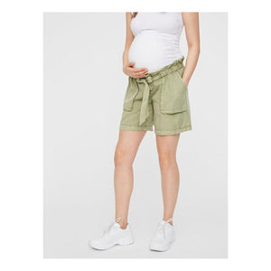 Mamalicious Bethune graviditets shorts - oliven grøn-Graviditetsshorts-Mammashop.dk