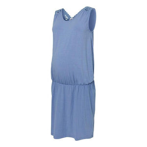 Mamalicious Ferm ventekjole - Colony blue-Graviditetskjole-Mammashop.dk