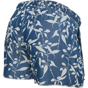 Mamalicious Juliana woven graviditets shorts A., denimblå-Graviditetsshorts-Mammashop.dk
