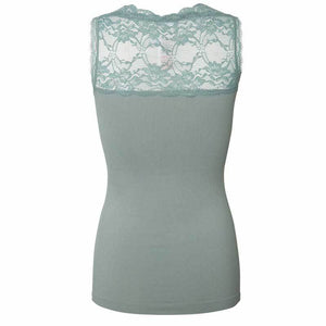 Mamalicious Lace venteop, Chinois Green-Graviditetstop-Mammashop.dk