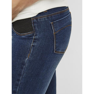 Mamalicious Lola slim fit ventejeans - blå-Graviditetsbukser-Mammashop.dk