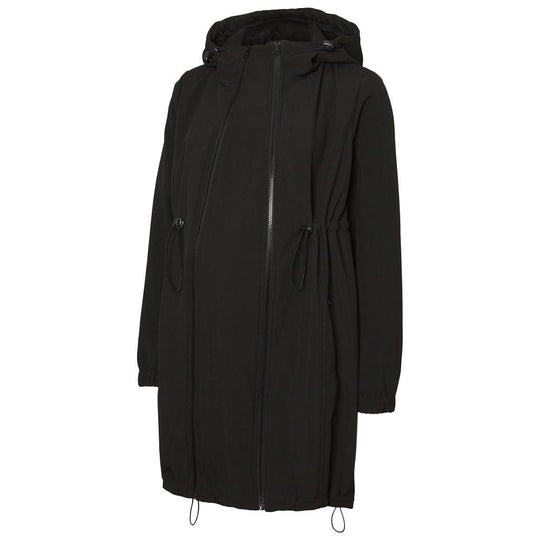 Mamalicious Shella 3-i-1 softshell jakke, sort-Graviditetsjakke-Mammashop.dk