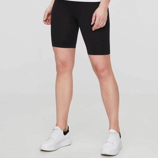 Mamalicious Sømløse elastiske vente/ graviditets shorts sort-Graviditetsshorts-Mammashop.dk