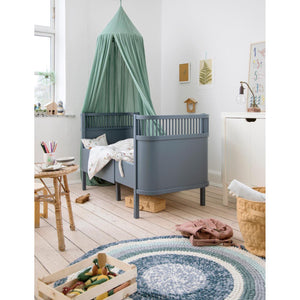 Sebra Sengen, klassisk, baby og junior - forest lake blue-Juniorseng-Mammashop.dk